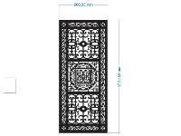CNC cổng 1 cánh thiết kế đẹp trên cad