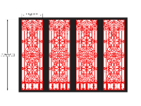 cổng 4 cánh mới nhất,cổng 4 cánh file dxf,cnc mẫu cổng 4 cánh,file cad cổng 4 cánh cnc