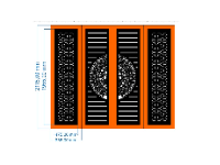 CNC cổng 4 cánh đẹp mới 2024