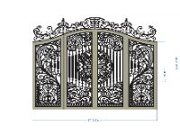 Cổng CNC 4 cánh hoa đẹp,file cnc cổng 4 cánh,mẫu cnc cổng 4 cánh