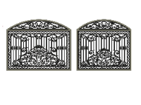 CNC file hàng rào 2 kích thước dxf