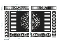 CNC file mẫu cổng 2 cánh trống đồng