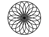 CNC hoa văn tròn mái kính dxf