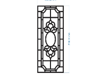 CNC khung cửa sổ thiết kế dxf đẹp