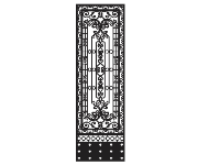 CNC mẫu cổng 1 cánh dxf mới nhất