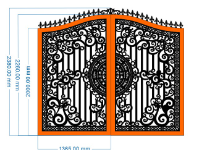 CNC mẫu cổng 2 cánh thiết kế đẹp nhất 2024
