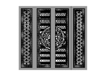 CNC mẫu cổng 4 cánh thiết kế đẹp nhất dxf