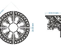 CNC mẫu hoa văn mái kính thiết kế đẹp