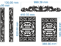 CNC mẫu hoa văn xe tang