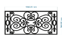 CNC mẫu lan can hoa văn đơn giản
