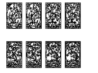 CNC mẫu vách ngăn tứ quý dxf