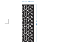 CNC vách ngăn lá cọ thiết kế đẹp dxf