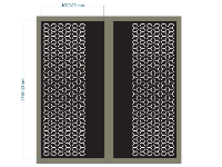Cổng 2 cánh bông tuyết cnc