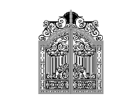 Cổng 2 cánh cnc file dxf đẹp