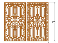 Cổng 2 cánh cnc mới file dxf