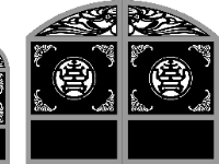 Cổng 2 cánh họa tiết con dơi cnc