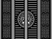 Cổng 4 cánh bông tuyết cnc đẹp mới nhất