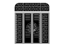 Cổng 4 cánh bông tuyết cnc thiết kế dxf đẹp mắt nhất