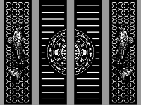 Cổng 4 cánh cá chép cực đẹp cnc