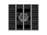 Cổng 4 cánh cnc file dxf đẹp