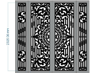 Cổng 4 cánh đẹp cnc mới