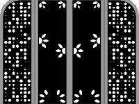 Cổng 4 cánh hoa đẹp cnc