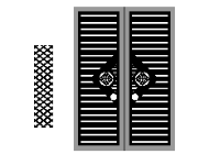 Cổng 4 cánh thiết kế file dxf mới nhất