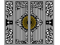 Cổng 4 cánh trống đồng cnc