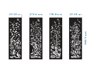 Cổng 4 cánh tứ quý cnc file dxf