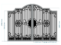 Cổng 6 cánh uốn cnc 2d