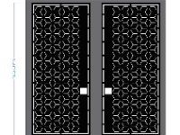 Cổng bông tuyết 2 cánh cnc