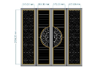 Cổng bông tuyết cnc thiết kế file dxf đẹp