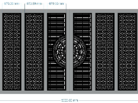 Cổng bông tuyết trống đồng 7 cánh cnc
