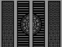 Cổng bông tuyết trống đồng cnc đẹp