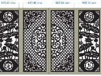Cổng 4 cánh,Cổng 4 cánh cắt cnc,cnc 4 cánh,mẫu cổng 4 cánh hoa sen cnc,file cnc cổng 4 cánh