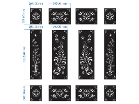 Cổng cnc hoa văn và trúc dxf