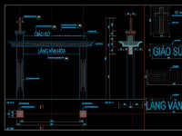 Cổng làng văn hóa autocad mới