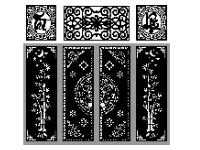 Cổng Tài lộc trúc cnc file dxf