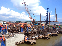 Công trình cảng than nhà máy nhiệt điện Long Phú 1 - Sóc Trăng cập tàu tải trọng 10.000DWT