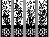 Cổng tứ quý cnc cực đẹp