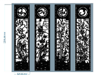 Cổng tứ quý vạn sự như ý cnc đẹp