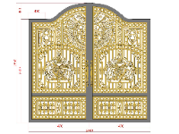 file cổng cnc,cổng 2 cánh cnc,file cnc cổng 2 cánh,mẫu cnc cổng 2 cánh