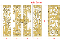 cổng 4 cánh cnc,file cnc cổng 4 cánh,mẫu cnc cổng 4 cánh