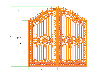 CỬA CỔNG SẮT CẮT CNC ĐẸP