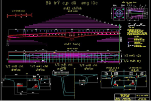 Đồ án cầu đúc hẫng cân bằng_File autocad