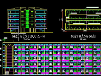 đồ án tốt nghiệp,đồ án tốt nghiệp kĩ sư xây dựng,bản vẽ chung cư 5 tầng