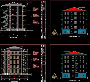 Đồ án tốt nghiệp Bản vẽ thiết kế kí túc xá 5 tầng trường cao đẳng Du lịch Hà Nội