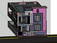 Download Biệt thự 2 tầng 16x17m file su