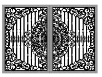 Download cổng 2 cánh cnc dxf file mới