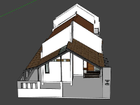 biệt thự 1 tầng,file su biệt thự 1 tầng,biệt thự 1 tầng sketchup